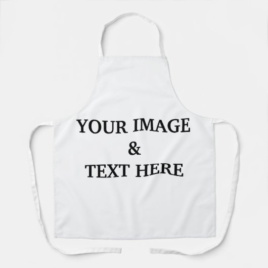 パーソナライズされたカスタム自分の写真 エプロン (正面)