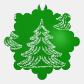 パーソナライズされたカスタム自分の写真 オーナメントカード (裏面)