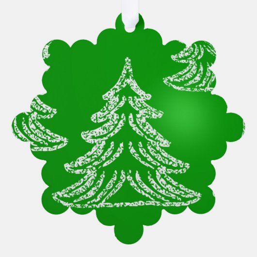 パーソナライズされたカスタム自分の写真 オーナメントカード (裏面)