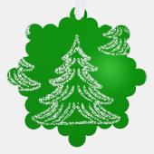 パーソナライズされたカスタム自分の写真 オーナメントカード (正面)