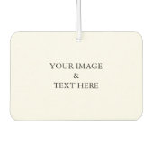 パーソナライズされたカスタム自分の写真 カーエアーフレッシュナー (正面)