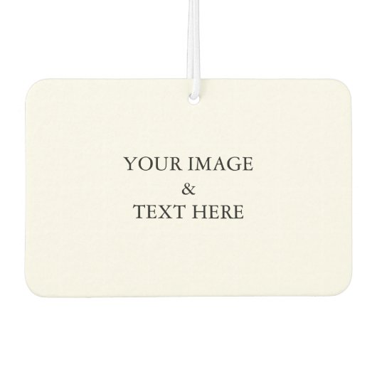 パーソナライズされたカスタム自分の写真 カーエアーフレッシュナー (正面)