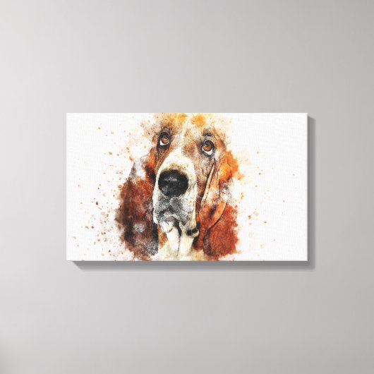 パーソナライズされたカスタム自分の写真 キャンバスプリント (正面)