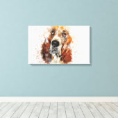 パーソナライズされたカスタム自分の写真 キャンバスプリント (インサイチュ (ウッドフロア))