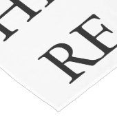 パーソナライズされたカスタム自分の写真 ショートテーブルランナー (コーナー)