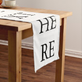 パーソナライズされたカスタム自分の写真 ショートテーブルランナー (インサイチュ)