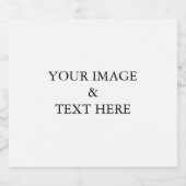 パーソナライズされたカスタム自分の写真 スパークリングワインラベル (シングルラベル)