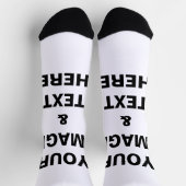 パーソナライズされたカスタム自分の写真 ソックス (上部)