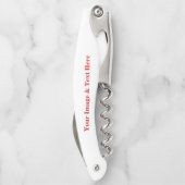 パーソナライズされたカスタム自分の写真 ソムリエナイフ (裏面)