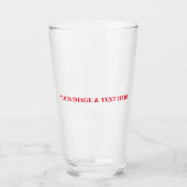 パーソナライズされたカスタム自分の写真 タンブラーグラス (正面)