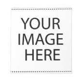 パーソナライズされたカスタム自分の写真 ノートパッド (正面)