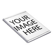 パーソナライズされたカスタム自分の写真 ノートブック (右側)