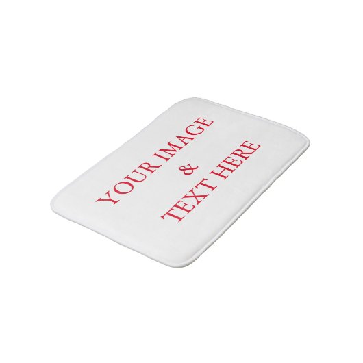 パーソナライズされたカスタム自分の写真 バスマット (アングル)