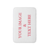 パーソナライズされたカスタム自分の写真 バスマット (正面縦)