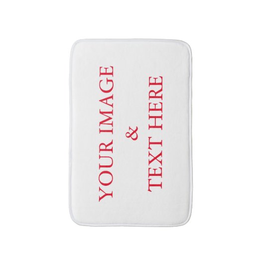 パーソナライズされたカスタム自分の写真 バスマット (正面縦)