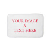 パーソナライズされたカスタム自分の写真 バスマット (正面)