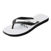 パーソナライズされたカスタム自分の写真 ビーチサンダル (アングル)