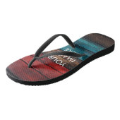 パーソナライズされたカスタム自分の写真 ビーチサンダル (アングル)