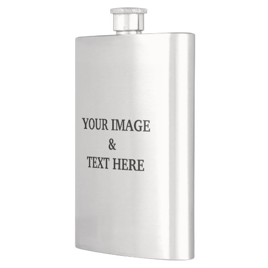 パーソナライズされたカスタム自分の写真 フラスク (左)