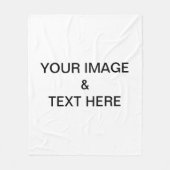 パーソナライズされたカスタム自分の写真 フリースブランケット (正面)