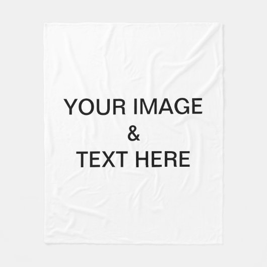 パーソナライズされたカスタム自分の写真 フリースブランケット (正面)