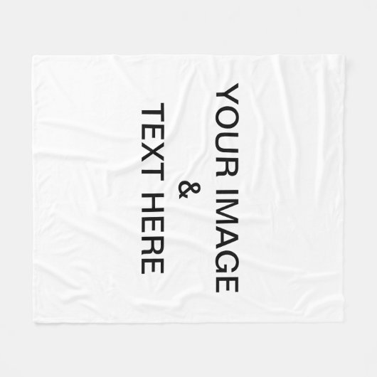 パーソナライズされたカスタム自分の写真 フリースブランケット (正面(横))