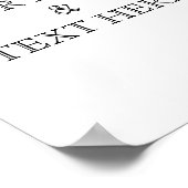 パーソナライズされたカスタム自分の写真 ポスター (角)