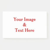 パーソナライズされたカスタム自分の写真 ポストイット (正面)