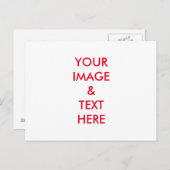 パーソナライズされたカスタム自分の写真 ポストカード (正面/裏面)