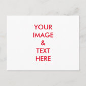 パーソナライズされたカスタム自分の写真 ポストカード (正面)
