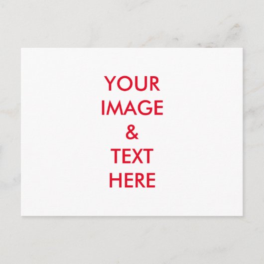 パーソナライズされたカスタム自分の写真 ポストカード (正面)