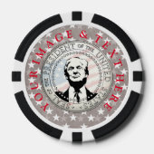 パーソナライズされたカスタム自分の写真 ポーカーチップ (正面)