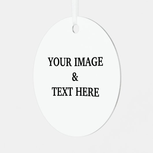 パーソナライズされたカスタム自分の写真 メタルオーナメント (正面左)