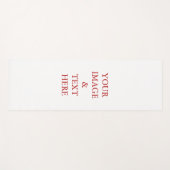 パーソナライズされたカスタム自分の写真 ヨガマット (正面(横))