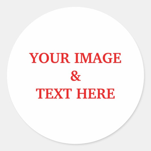 パーソナライズされたカスタム自分の写真 ラウンドシール (正面)