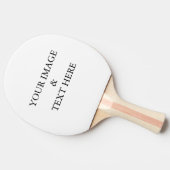 パーソナライズされたカスタム自分の写真 卓球ラケット (横)