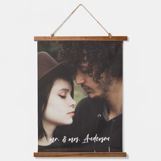 パーソナライズされたカスタム自分の写真 吊り下げ型タペストリー (正面)