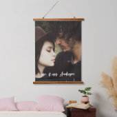 パーソナライズされたカスタム自分の写真 吊り下げ型タペストリー (寝室)