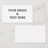 パーソナライズされたカスタム自分の写真 名刺 (正面/裏面)