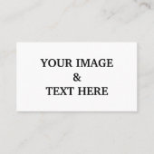 パーソナライズされたカスタム自分の写真 名刺 (正面)