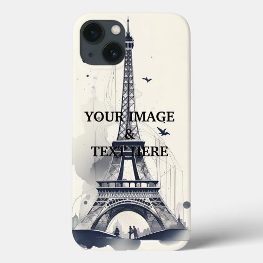 パーソナライズされたカスタム自分の写真 Case-Mate iPhoneケース (裏面)