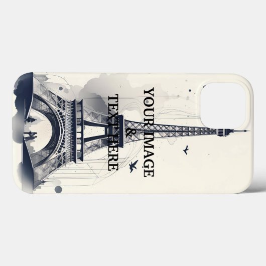 パーソナライズされたカスタム自分の写真 Case-Mate iPhoneケース (裏面 (横))