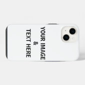 パーソナライズされたカスタム自分の写真 iPhoneケース (裏面横)