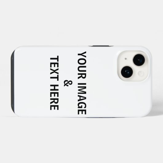 パーソナライズされたカスタム自分の写真 iPhoneケース (裏面横)