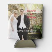 パーソナライズされたカスタム自分の写結婚真 缶クーラー (正面)