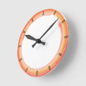 パーソナライズされたカスタム自分の ラウンド壁時計 (傾斜)