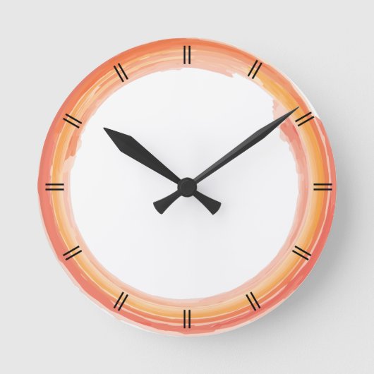 パーソナライズされたカスタム自分の ラウンド壁時計 (正面)