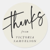 パーソナライズされたカスタム色 ラウンドシール (正面)