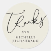 パーソナライズされたカスタム色 ラウンドシール (正面)