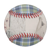 パーソナライズされたカスタム製の格子模様 野球ボール (正面)